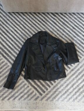 Blank NYC Black Faux Leather Moto Jacket